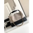 Borse Firmate Replica shopping Chanel 25A piccola stile Hobo AS5634 scamosciata/agnello Grigio/Nero