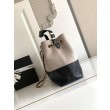 Borse Firmate Replica shopping Chanel 25A piccola stile Hobo AS5634 scamosciata/agnello Grigio/Nero