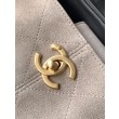 Borse Firmate Replica shopping Chanel 25A piccola stile Hobo AS5634 scamosciata/agnello Grigio/Nero