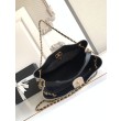 Borse Firmate Replica shopping Chanel 25A piccola stile Hobo AS5634 scamosciata/agnello Grigio/Nero