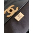 Borse Replica shopping Chanel 25A piccola stile Hobo AS5634 scamosciata/agnello Marrone/Nero