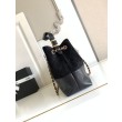 Borsa shopping Chanel 25A piccola stile Hobo AS5634 scamosciata/agnello Nero