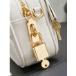 Borse Replica Alta Qualità tote Miu Miu Arcadie nappa trapuntata 5BB123 Bianco