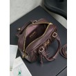Borsa tote Miu Miu Arcadie nappa trapuntata 5BB123 Borgogna