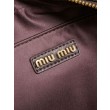 Borsa tote Miu Miu Arcadie nappa trapuntata 5BB123 Borgogna