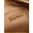 Borse Imitazioni tote Miu Miu Arcadie nappa trapuntata 5BB123 marrone