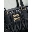 Borsa tote Miu Miu Arcadie nappa trapuntata 5BB123 nera