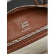 Borse Imitazioni tote Miu Miu Vivant nappa 5BB199 marrone