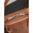 Borse Imitazioni tote Miu Miu Vivant nappa 5BB199 marrone