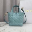Borsa tote verticale Dior Toujours piccola Blu