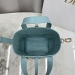 Borsa tote verticale Dior Toujours piccola Blu