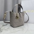 Qualità superiore replica tote verticale Dior Toujours piccola Grigia