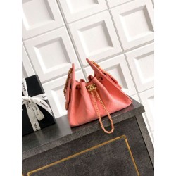 Borse Chanel 25 Mini Hobo AS5631 pelle di vitello scamosciata rosa