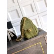 Borse Chanel 25 Mini Hobo AS5631 pelle di vitello scamosciata Verde