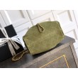 Borse Chanel 25 Mini Hobo AS5631 pelle di vitello scamosciata Verde