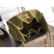 Borse Chanel 25 Mini Hobo AS5631 pelle di vitello scamosciata Verde