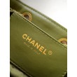 Borse Chanel 25 Mini Hobo AS5631 pelle di vitello scamosciata Verde