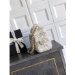 Borse Chanel 25 piccola Hobo tweed multicolore AS5631 bianca