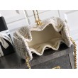 Borse Chanel 25 piccola Hobo tweed multicolore AS5631 bianca