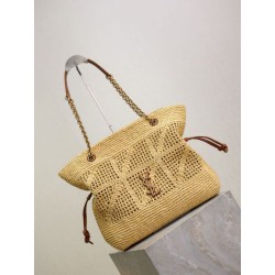 Borse shopping Jamie YSL Saint Laurent Rafia
