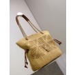 Borse shopping Jamie YSL Saint Laurent Rafia