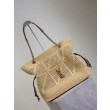 Borse shopping Jamie YSL Saint Laurent Rafia Naturale