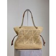 Borse shopping Jamie YSL Saint Laurent Rafia Naturale