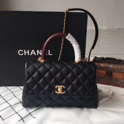 Cloni Imitazioni borse griffate a mano Chanel Coco nera 23/28cm 01 firmate