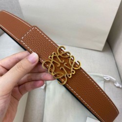 Cloni Cintura reversibile Loewe Anagram 32mm Marrone/Blu firmate