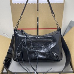 Cloni Borse Imitazioni a tracolla classica Balenciaga Le City nera firmate