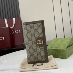Cloni Portafoglio continentale Gucci Ophidia 791746 Marrone firmate