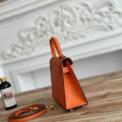 Replica di lusso Borse Hermes Mini Kelly II Sellier Epsom Rosa Imitazioni Cloni Borse Replica Hermes Mini Kelly II Sellier Epsom Rosa firmate