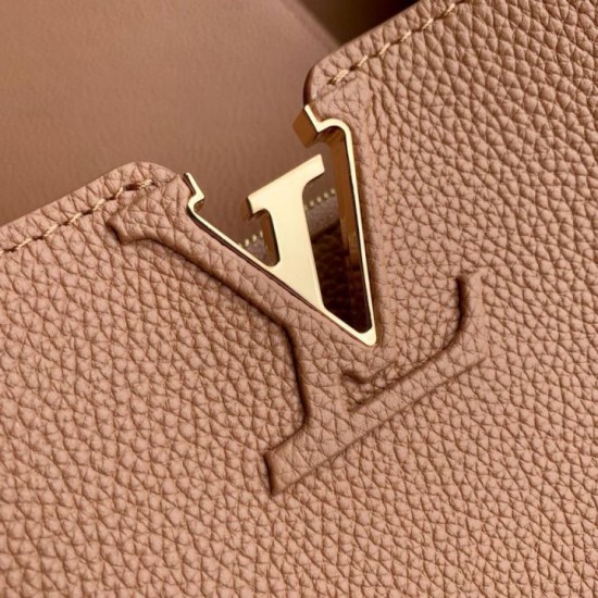 Replica di lusso Borse Louis Vuitton Capucines MM M26259 Marrone Imitazioni Cloni Borse Replica Louis Vuitton Capucines MM M26259 Marrone firmate