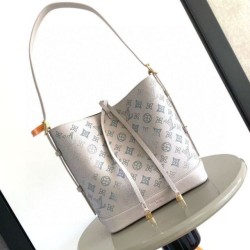 Cloni Borsa a secchiello LV Flore M12496 M12139 grigia firmate