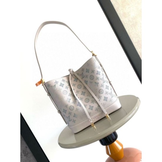Replica di lusso Borsa a secchiello LV Flore M12496 M12139 grigia Imitazioni Cloni Borsa a secchiello LV Flore M12496 M12139 grigia firmate