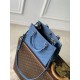 Cloni Borsa tote Louis Vuitton OnTheGo PM M28181 blu firmate