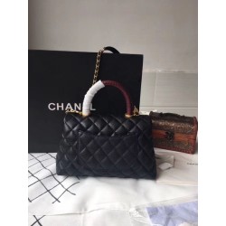 Imitazioni borse griffate a mano Chanel Coco nera 23/28cm 01