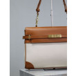 Borsa a tracolla con manico superiore YSL Saint Laurent Manhattan marrone