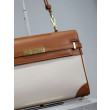 Borsa a tracolla con manico superiore YSL Saint Laurent Manhattan marrone