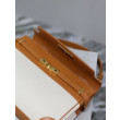 Borsa a tracolla con manico superiore YSL Saint Laurent Manhattan marrone