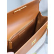 Borsa a tracolla con manico superiore YSL Saint Laurent Manhattan marrone