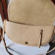 Borsa Celine Halfmoon piccola morbida Triomphe albicocca