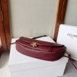 Borse Replica Celine Halfmoon piccola morbida Triomphe bordeaux