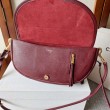Borse Replica Celine Halfmoon piccola morbida Triomphe bordeaux