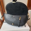 Imitazioni borse griffate Celine Halfmoon piccola morbida Triomphe Nero
