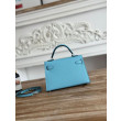 Borsa Hermes Mini Kelly II Sellier Epsom Azzurro chiaro Borsa Hermes Mini Kelly II Sellier Epsom Azzurro chiaro