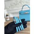Borsa Hermes Mini Kelly II Sellier Epsom Azzurro chiaro Borsa Hermes Mini Kelly II Sellier Epsom Azzurro chiaro