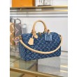 Borsa LV Speedy Soft 30 Monogram Denim M14430 Blu