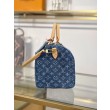 Borsa LV Speedy Soft 30 Monogram Denim M14430 Blu