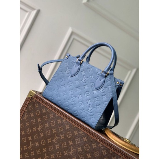 Borsa tote LV OnTheGo PM M28181 blu